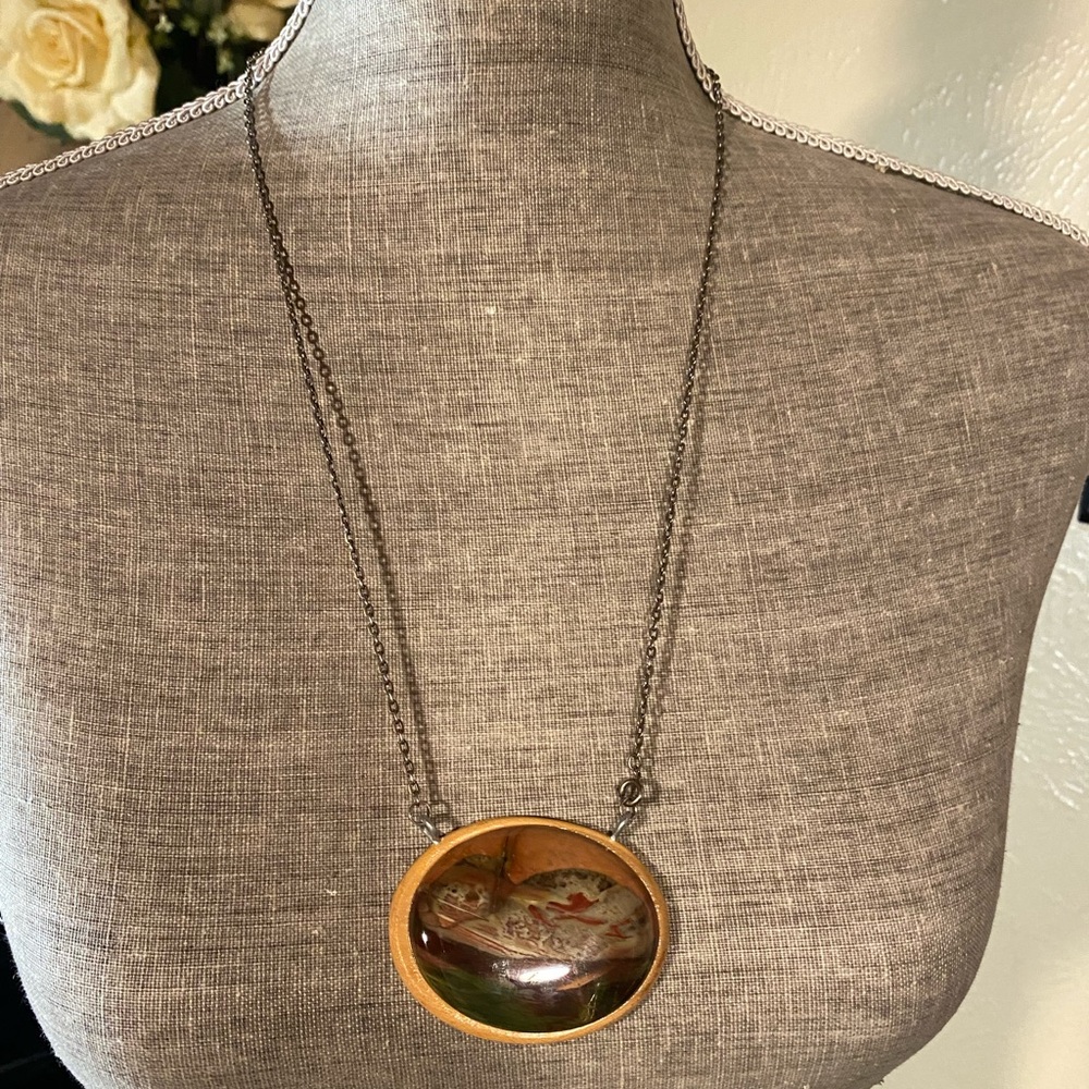 Vintage Pendant Necklace with Chain